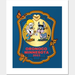 2023 Oronoco Minnesota Heart of Gold Bill and Jack Gold Rush Gang Posters and Art